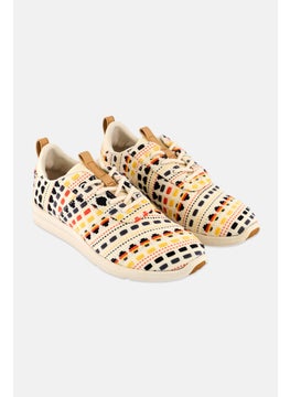 TOMS Women Cabrillo Lace Up Casual Shoes, Beige Combo  - Image 1