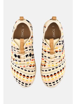 TOMS Women Cabrillo Lace Up Casual Shoes, Beige Combo  - Image 3