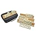 MIDOLITE Dominos Set for Adults with 4 Wooden Racks Double 6 Dominoes Game Set with 28 Colored Domino Tiles Double Six Dominos Set with Travel Case Classic Board Games - Image 2