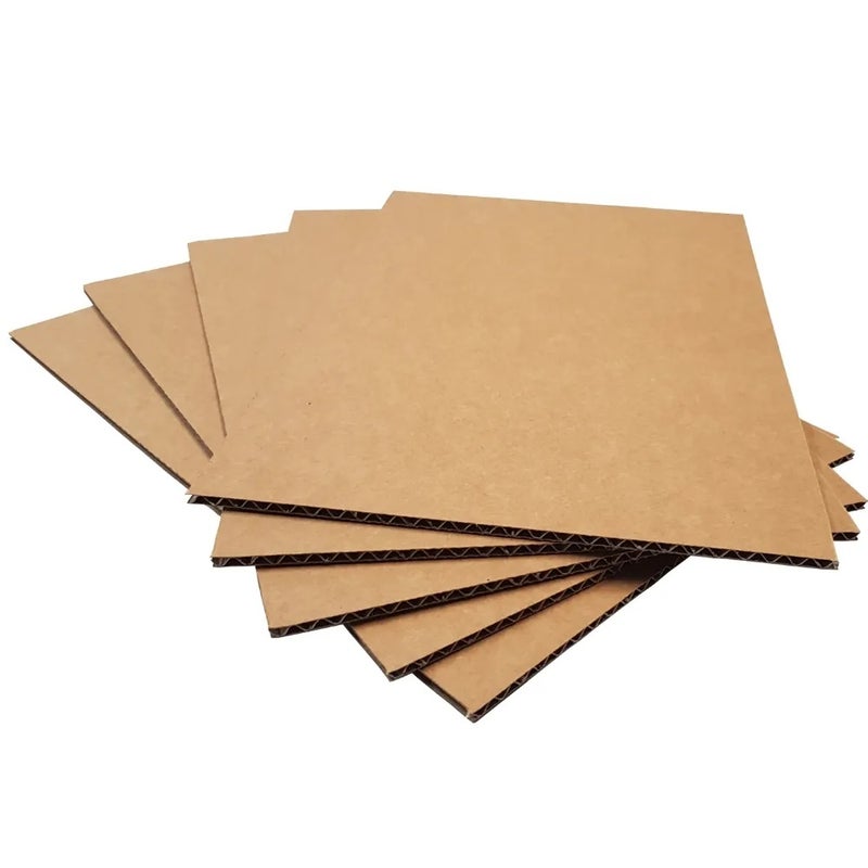 Corrugated A3 Thick Kraft Brown Carton Sheets- 5pcs