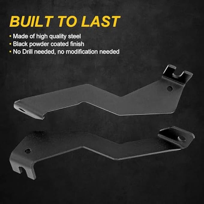 Chelhead F150 Front APillar Hood Hinges Led Work Cube Light Mount Brackets Raptor Engine Hood Ditch Light Pods Mount Compatible With Ford F150 20042014  1St Gen Svt Raptor - Image 5