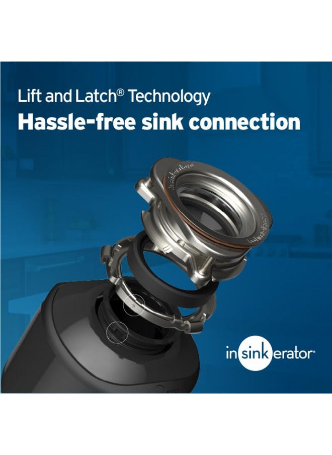 insinkerator InSinkErator Badger 5 Garbage Disposal with Power Cord, Standard Series 1/2 HP Continuous Feed Food Waste Disposer, Badger 5 W/C, No Size, Black/Gray  - Image 5