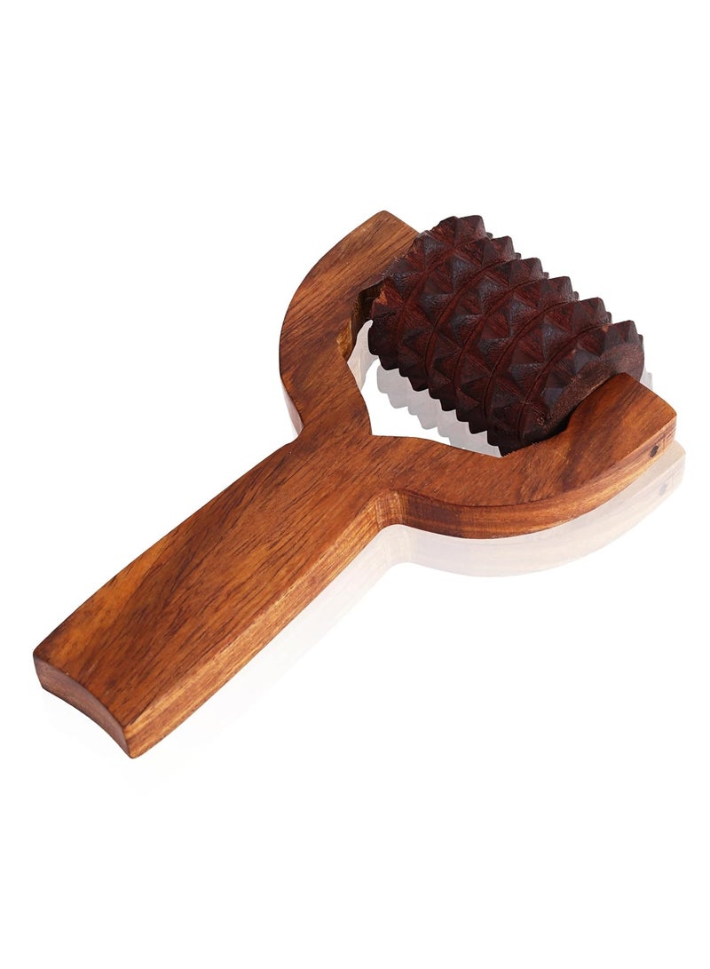 Flavoma Balyantra Wooden Roller Massager For Scalp | Acupressure Roller Massage | Head Massager For Hair Growth | Manual Head Massager | Promotes Hair Growth | Dandruff Removal - Image 4