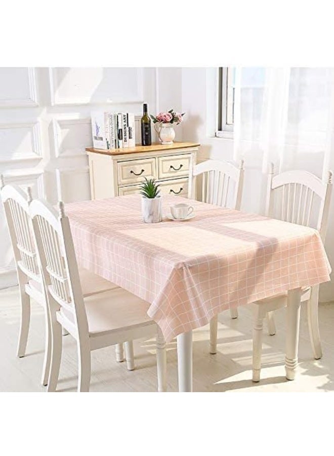 Classic checkered tablecloth - a touch of modern rustic elegance  (pink ) - Image 1