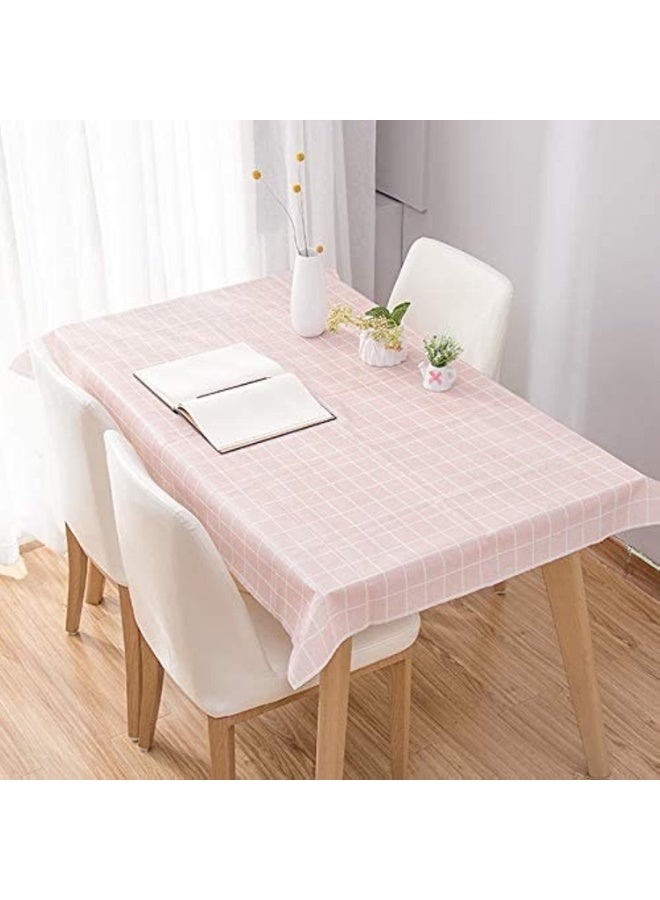 Classic checkered tablecloth - a touch of modern rustic elegance  (pink ) - Image 2