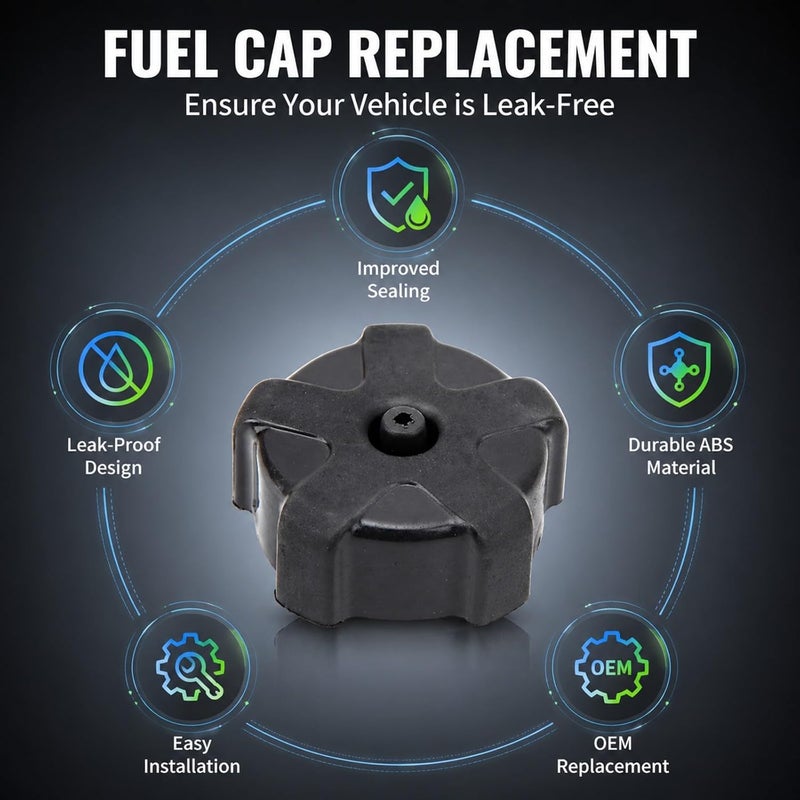 Fuel Gas Tank Cap Lid Replacement for Quadrunner 50 LT50 2x4 1984-1987, ABS Material, Leakproof Seal - Stylish Appearance, Durable Construction, Secure Fit - Image 4