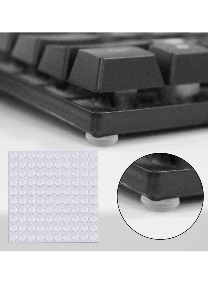 SYOSI Clear Rubber Feet Bumper Pads Clear Adhesive Bumper Pads Self Stick Bumpers Door Buffer Pads Noise Dampening for Cupboard Drawers Glass Tops Picture Frames 200Pcs - Image 4