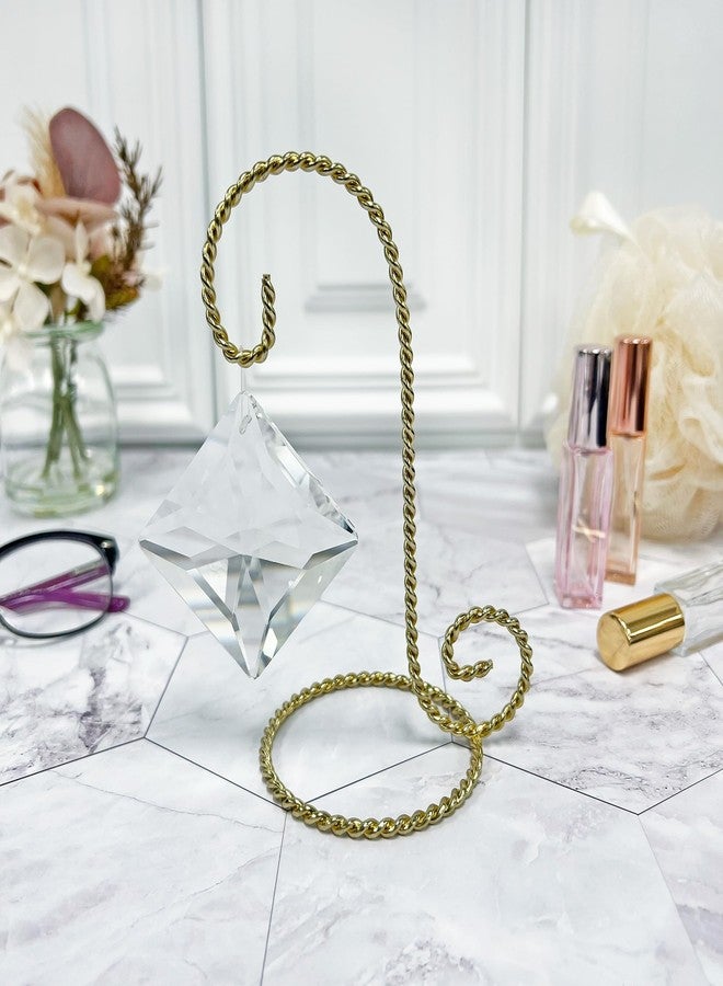Bard's Small Twisted Gold-toned Ornament Stand, 5.5" H x 3" W x 3.5" D - Image 3