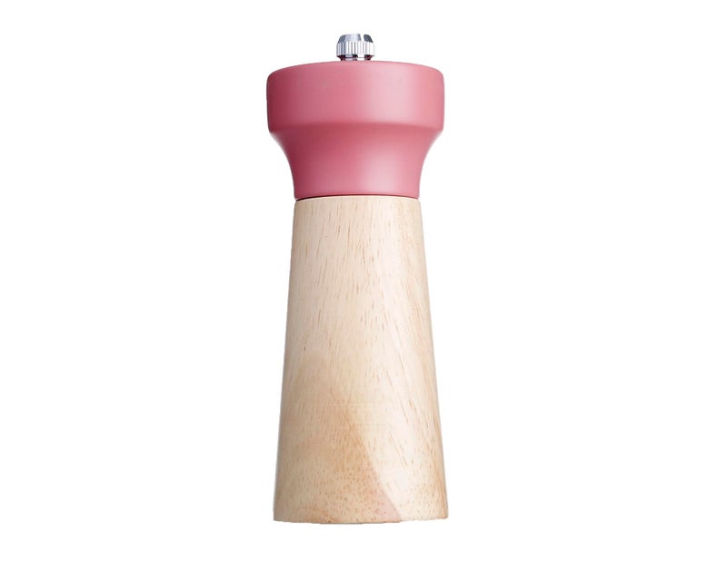 Wood Spice Grinder 5 Inch - Pink and Beige - Image 2
