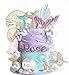 Zalhyrox Mermaid Cake Topper Birthday Decorations Set 27pcs Ocean Decorations with Pearls Glitter Mermaid Tail Happy Birthday Sign Perfect for Girls Parties Baby Shower Beach Themed Events - Image 3