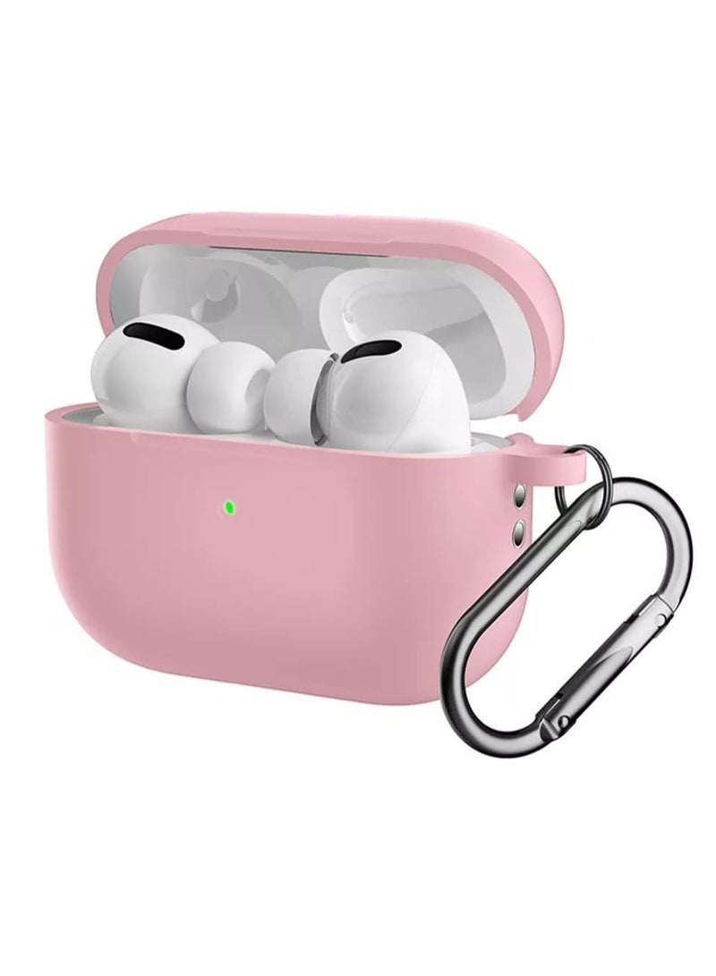 Case cover for Airpods pro 2 Full Protective Silicone Skin Accessories for Women Men (Rose) - Image 1