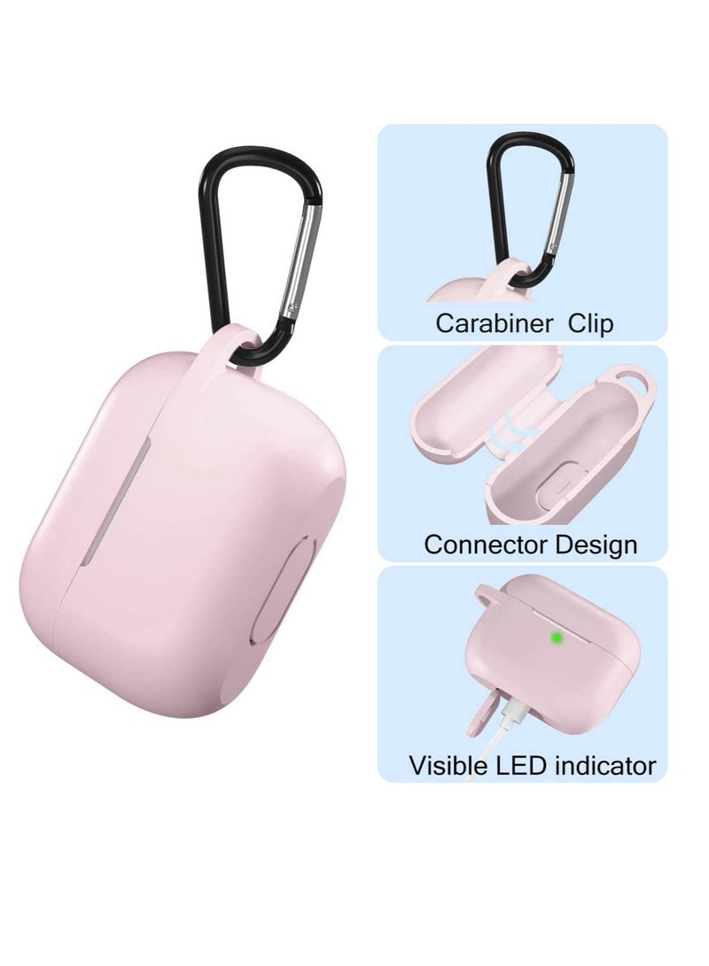 Case cover for Airpods pro 2 Full Protective Silicone Skin Accessories for Women Men (Rose) - Image 4