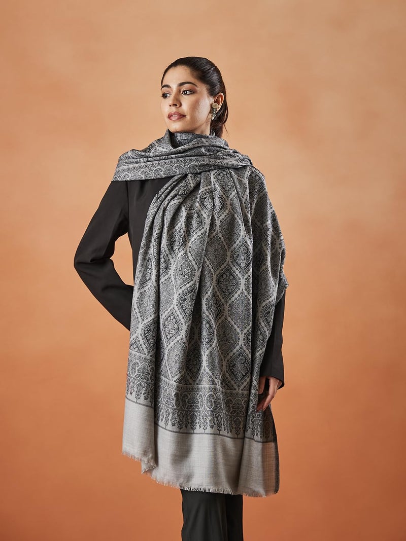 Pashmoda Women Shabnam Kashmiri Jamawar Woven Shawl (Size: 101X203 CM) - Image 4
