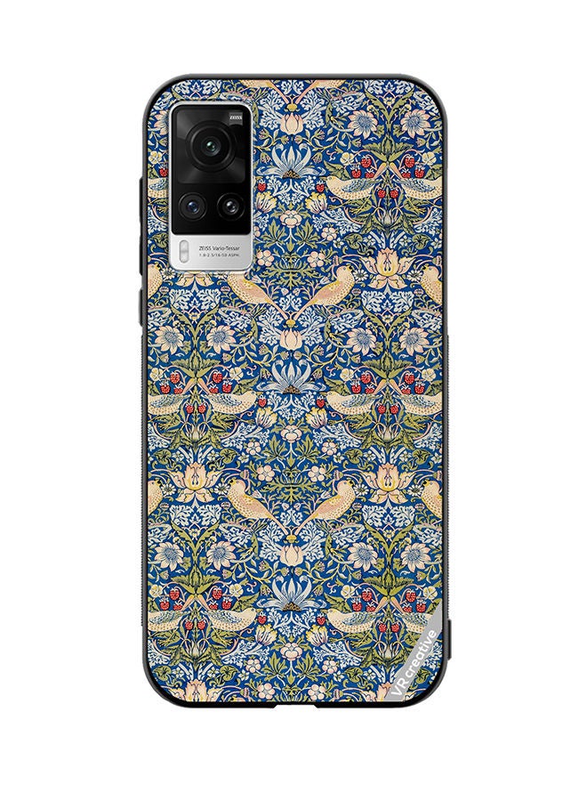 VR CREATIVE Protective Case Cover For Vivo X60 Pro Splash Flower Design Multicolour - Image 1
