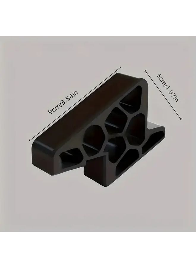 Gray 2Pcs Heavy Duty Window Stopper with Honeycomb Locking Mechanism for Sliding and Fixed Panels - Image 3