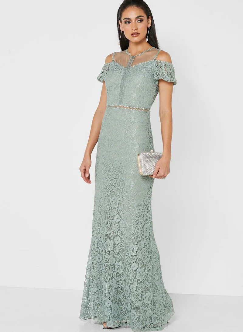 Namshi x Farah Hassan Lace Detail Dress