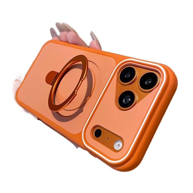غطاء MagSafe | برتقالي | تصميم ألوان متباينة | لمسة نهائية غير لامعة | لـ iPhone 13 - Image 2