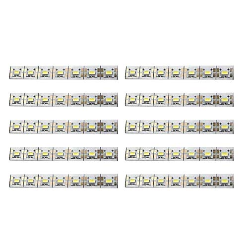 Electronicspices Electronic Spices 4V 7 LED strip aluminium Light Bulbs, Multicolour - Pack of 10 - Image 1