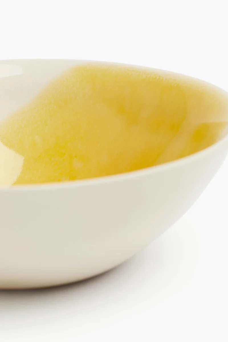 H&M Hand-Painted Stoneware Bowl