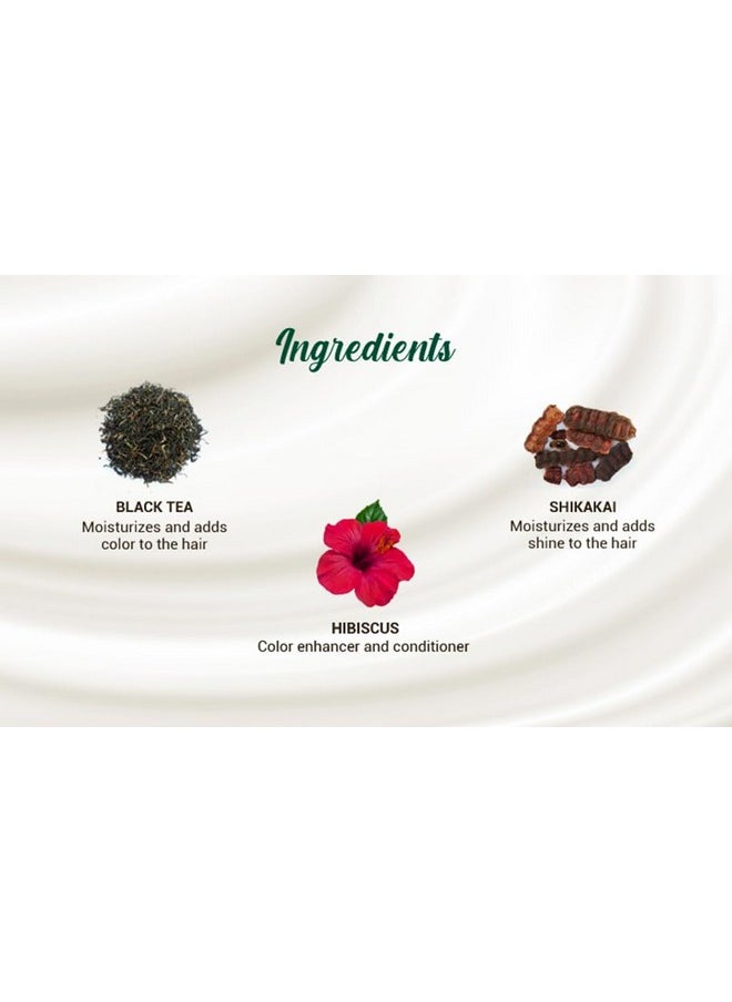 Biotique Herbcolor Conditioning Hair Colour L Ammonia Free Hair Color L 9 Organic Herbal Extracts L Natural And Healthy Shine L 50G + 110Ml| Darkest Brown 3N (Pack Of 1)  - Image 4