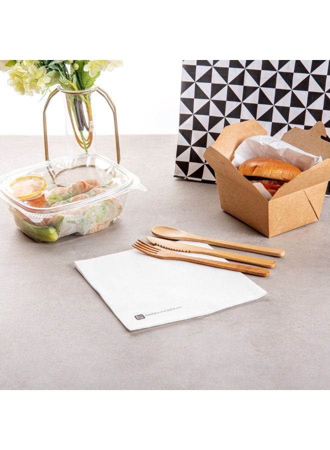 Restaurantware Luxenap 15.8 x 15.8 Inch Linen-Feel Napkins, 25 airlaid Disposable Napkins - Sustainable, Durable, White Paper Square Paper Napkins, For All Kinds Of Events  - Image 5
