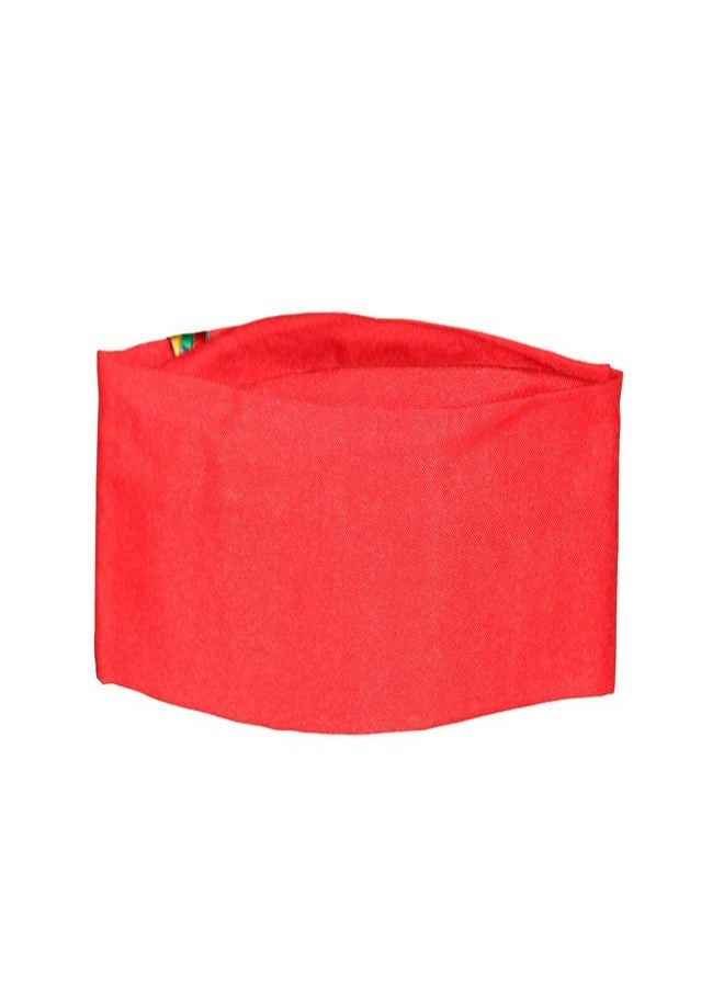 MIKONIKO Uttarakhand Pahadi Topi/Cap، Brahmakamal Uttarakhand Topi، قبعة هيماشالي (قطن أحمر) - Image 2