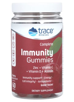 Trace Minerals Complete Immunity Gummies Cherry 60 Gummies 