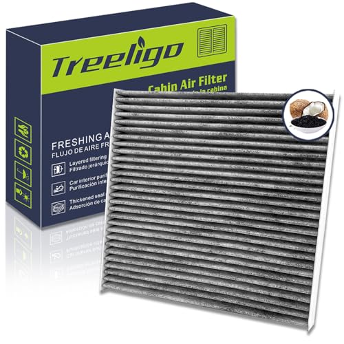 Treeligo CF10134 Cabin Air Filter Replacement for Accord 20032022 Civic 20062015 CRV 20072016 Odyssey 20052017 Crosstour Passport Ridgeline Pilot MDX wUpgraded Coconut Shell Activated Carbon - Image 1