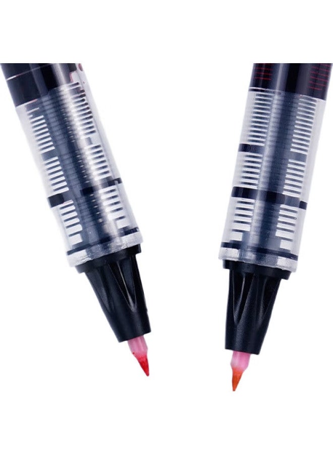 Pilot Colorful Scientific Soft Brush Pen, Large Capacity Ink, Fine Tip, Hand-Drawn Soft Pen, Calligraphy, Shouli Water Pen, Svfm-20Ef Ef Nozzle, Black - Image 1