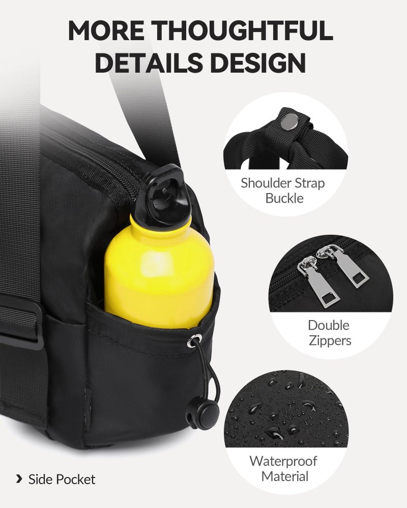 BAVERGE Small Gym Bag for Women Mini Duffle Bag with Wet Compartment, Lightweight Waterproof Cute Tote for Girls Workout Sport Travel, Black - Image 5