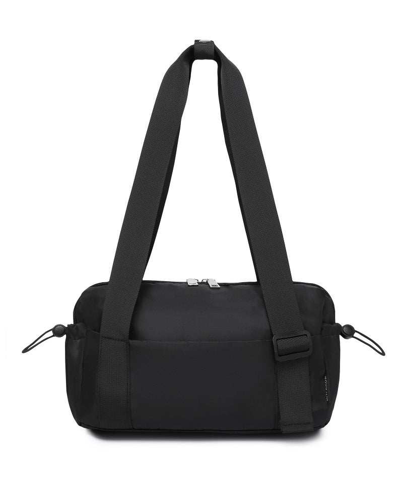 BAVERGE Small Gym Bag for Women Mini Duffle Bag with Wet Compartment, Lightweight Waterproof Cute Tote for Girls Workout Sport Travel, Black - Image 1
