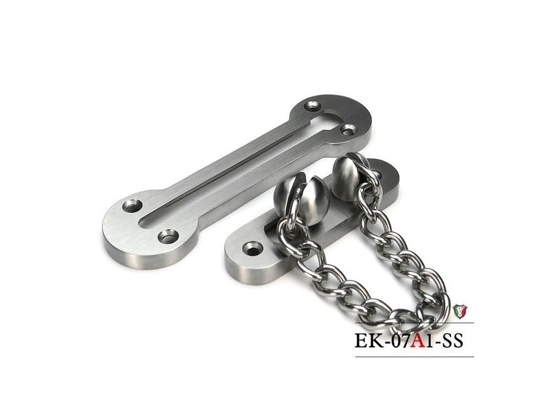 VIBORG Solid SUS304 Stainless Steel 3MM Extra-Thick Casting Heavy Duty Door Chain inside Door Limiter External Front Door Restrictor Security Lock Safety Guard Chain EK-07A-SS - Image 2