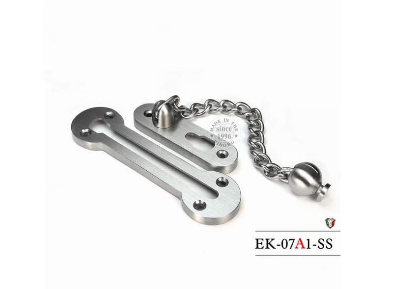 VIBORG Solid SUS304 Stainless Steel 3MM Extra-Thick Casting Heavy Duty Door Chain inside Door Limiter External Front Door Restrictor Security Lock Safety Guard Chain EK-07A-SS - Image 3