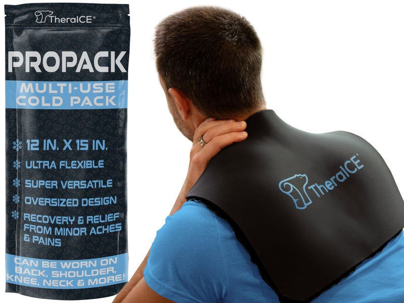 TheraICE PROpack Cold Therapy Reusable Cold Gel Ice Pack - Extra Large 12x15 - Great for Muscular Back Pain, Shoulder, Hip Knee - Oversized Multipurpose Cold Icepack for Minor Aches & Pains - Image 1