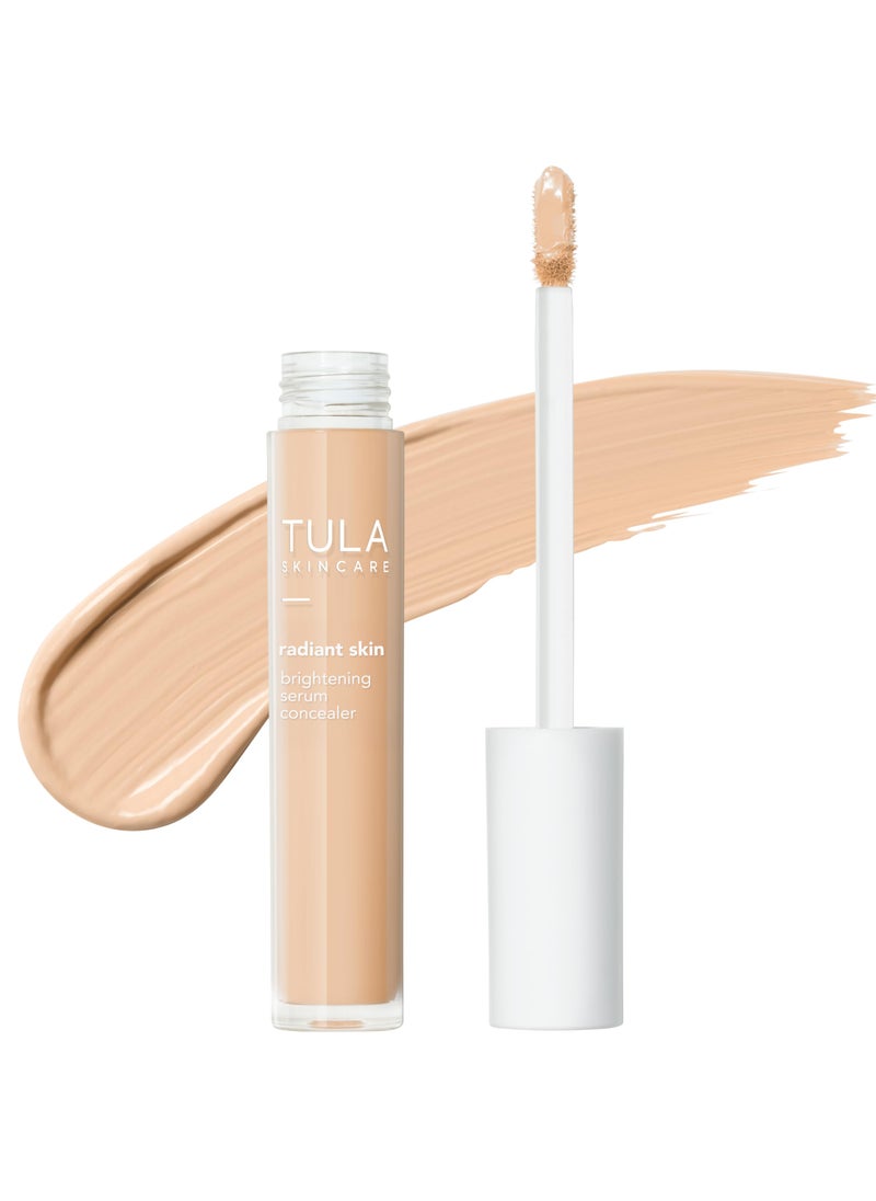 TULA TULA Skin Care Radiant Skin Brightening Serum Concealer - Conceals Dark Circles & Discoloration, Longwearing & Crease-Resistant, Brightens the Appearance of Skin Over Time, Shade 105, 0.18 fl oz. 