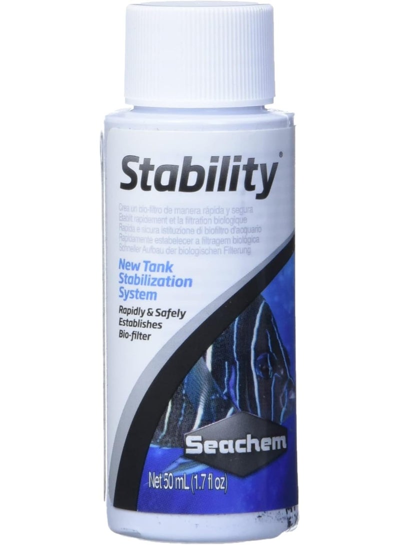 Seachem Stability Fish Tank Stabilizer - For Freshwater and Marine Aquariums 50 ml - Image 1