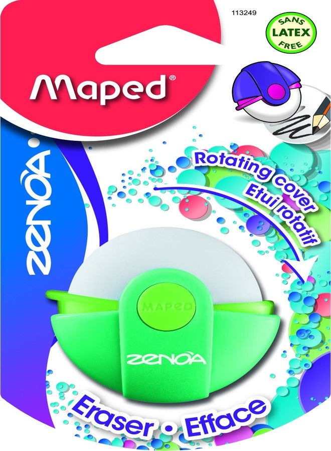 Maped Helix USA Rubber Zenoa Eraser with Rotating Cover (Assorted) - Image 3