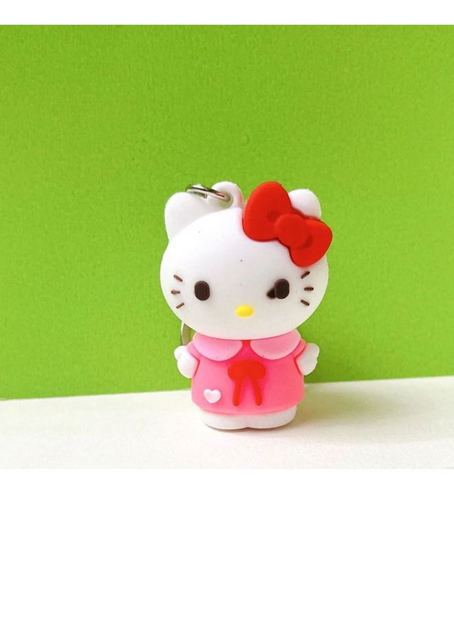 Generic Distinguished cartoon keychain cute accessory Hello Kitty keychain fit car purse and bag cute creative gift  - Image 2