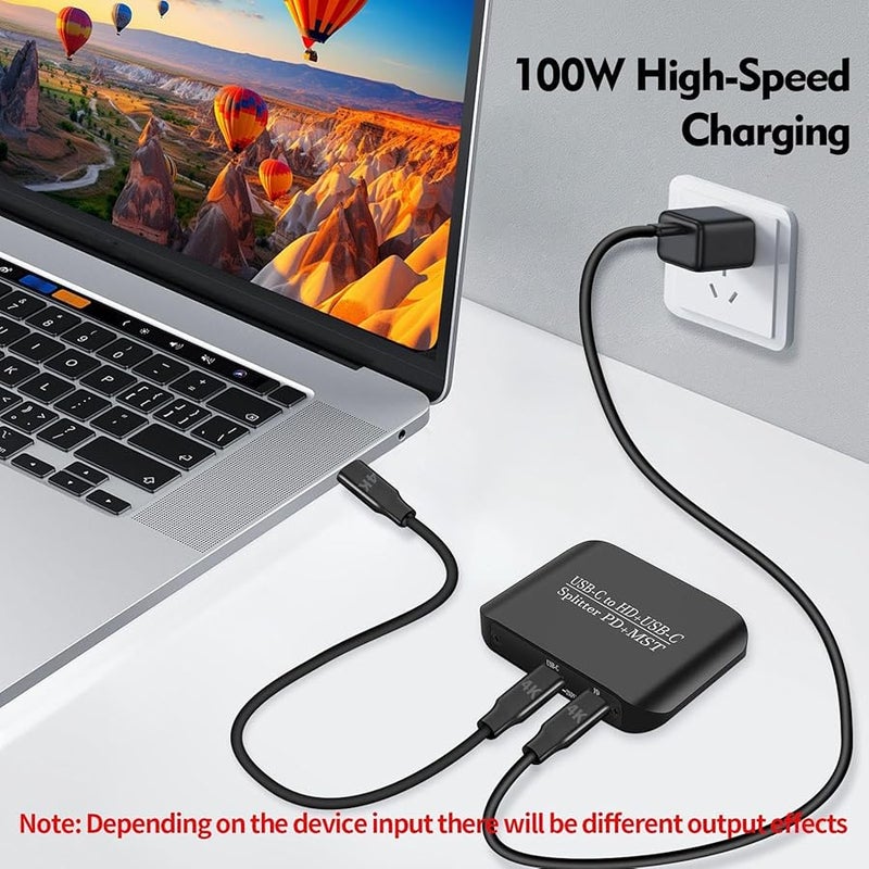 USB C to HDMI Adapter 4K 60Hz Multiport Hub with USB Port for Laptop Monitor Phone - Image 3