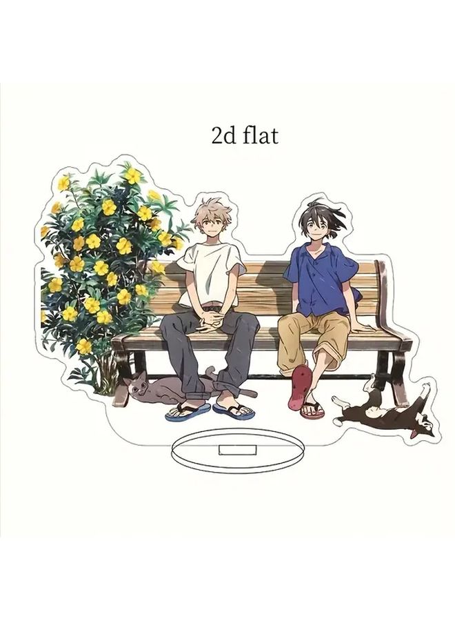 2D Acrylic Anime Desktop Holder Double Stand For Friends Bff Gifts 1pc - Image 2