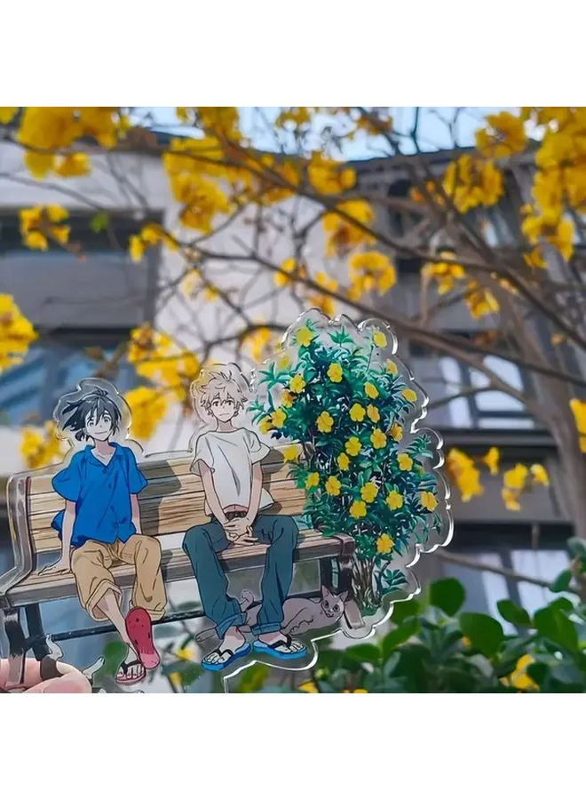 2D Acrylic Anime Desktop Holder Double Stand For Friends Bff Gifts 1pc - Image 3