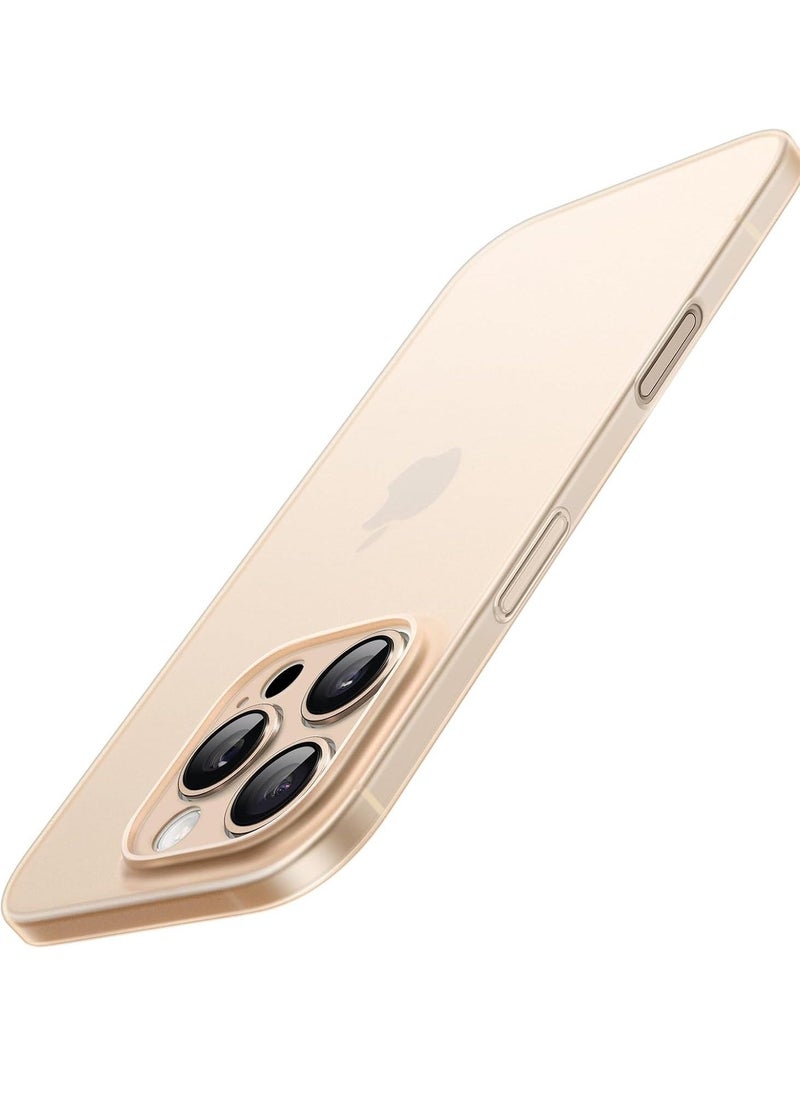 Ultra-Slim 0.35mm Case for iPhone 16 Pro Max (6.9 Inch) – Lightweight Matte Finish, Full Camera Lens Protection, Minimalist Hard Cover (Desert Titanium) - Image 1