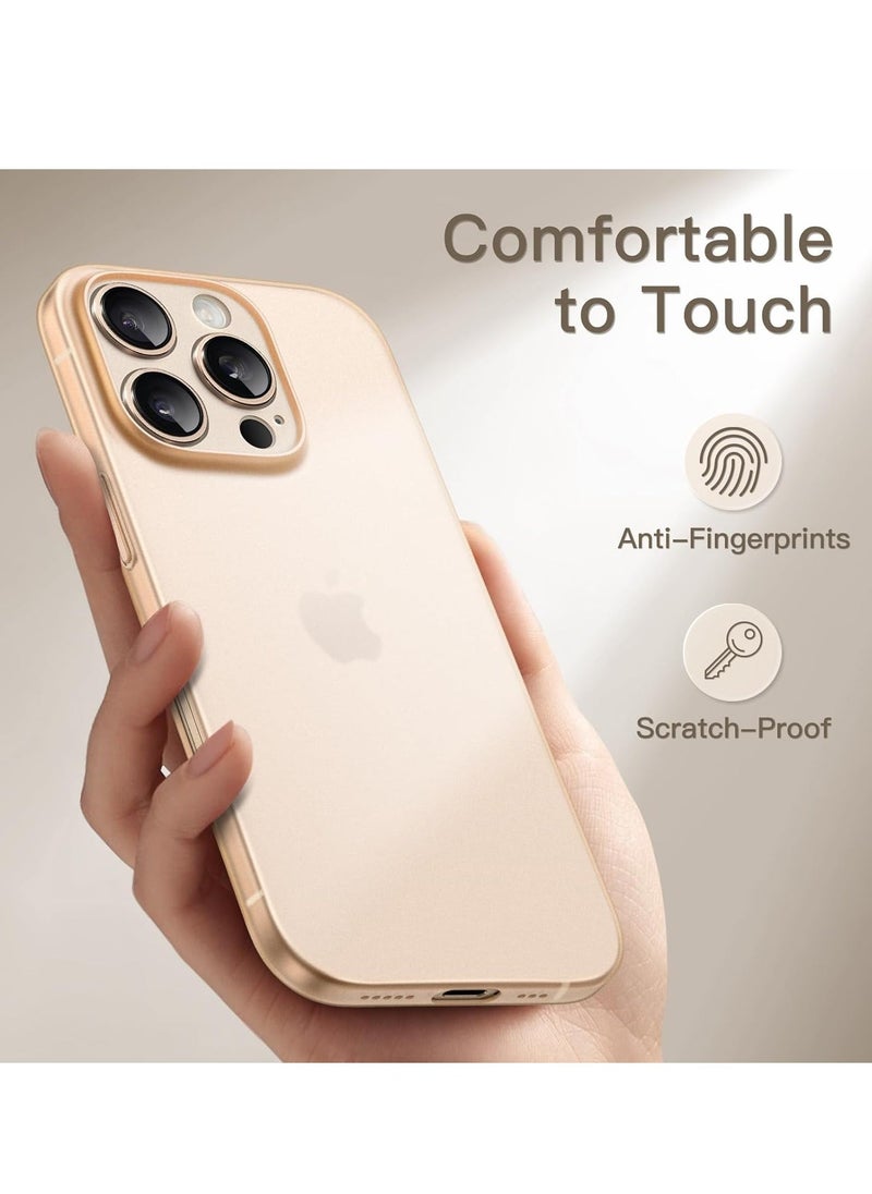 Ultra-Slim 0.35mm Case for iPhone 16 Pro Max (6.9 Inch) – Lightweight Matte Finish, Full Camera Lens Protection, Minimalist Hard Cover (Desert Titanium) - Image 5