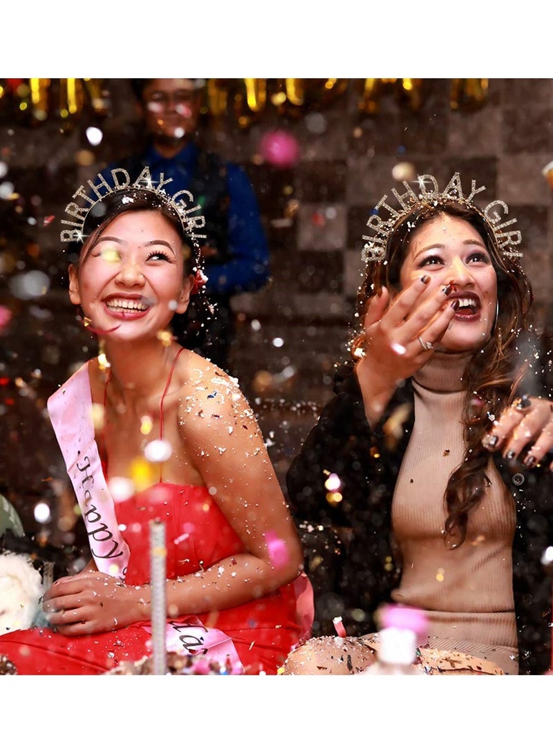 Loquat Birthday girl headband lady birthday headdress happy birthday jewelry gold - Image 3