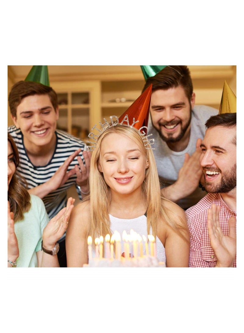 Loquat Birthday girl headband lady birthday headdress happy birthday jewelry gold - Image 2