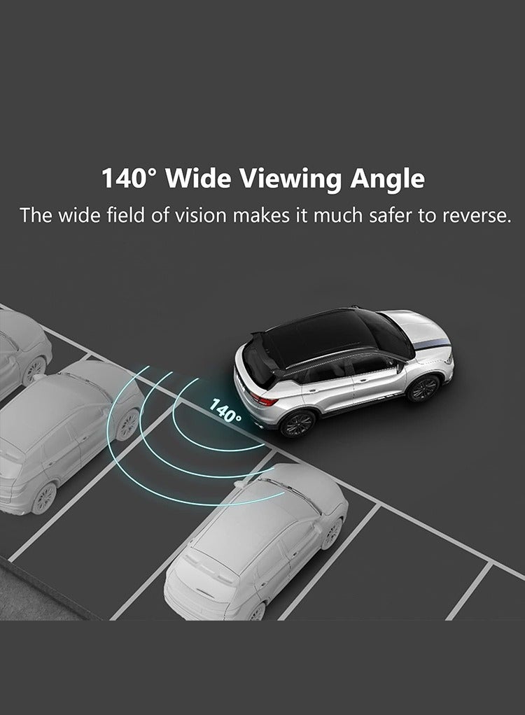 MR.SMART Mr Smart 720P HD Backup Camera, IP68 Waterproof, 140° Wide Angle, 1280x720 Resolution, AHD Vehicle Reverse Camera - Image 3