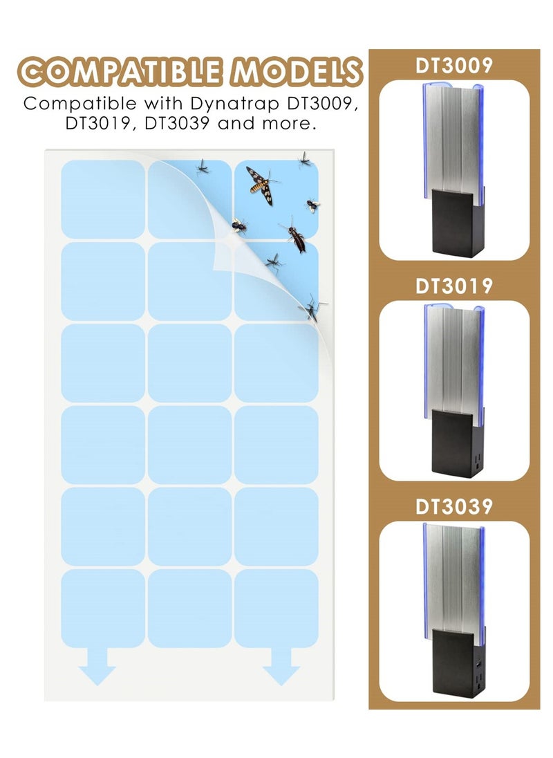 Excefore - Replacement Glue Boards Compatible with Dynatrap DT3009, Plug-in Indoor Insect Trap Mosquito Trap Refills Glue Cards for Dynatrap DT3009 DT3019 DT3039, Mosquito Killer Glue Pads (20 Pack) - Image 1
