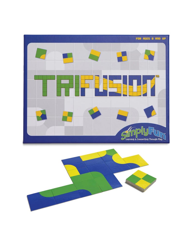 SimplyFun Trifusion Visual Mapping Strategy Board Game for Kids 24 Players Ages 8 and Up Spatial Reasoning Pattern Recognition Planning 30 Min Playtime STEM Board Game - Image 3