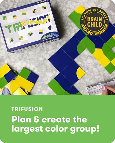 SimplyFun Trifusion Visual Mapping Strategy Board Game for Kids 24 Players Ages 8 and Up Spatial Reasoning Pattern Recognition Planning 30 Min Playtime STEM Board Game - Image 5