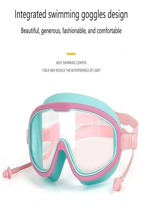 ASBK Swimming Goggles, Big Frame Leakproof Anti-Fog UV Protection, Wide Angle View, Integrated Ear Plugs, WITH 1 FREE SWIMMING CAP (ASK-01 BLUE) - Image 5